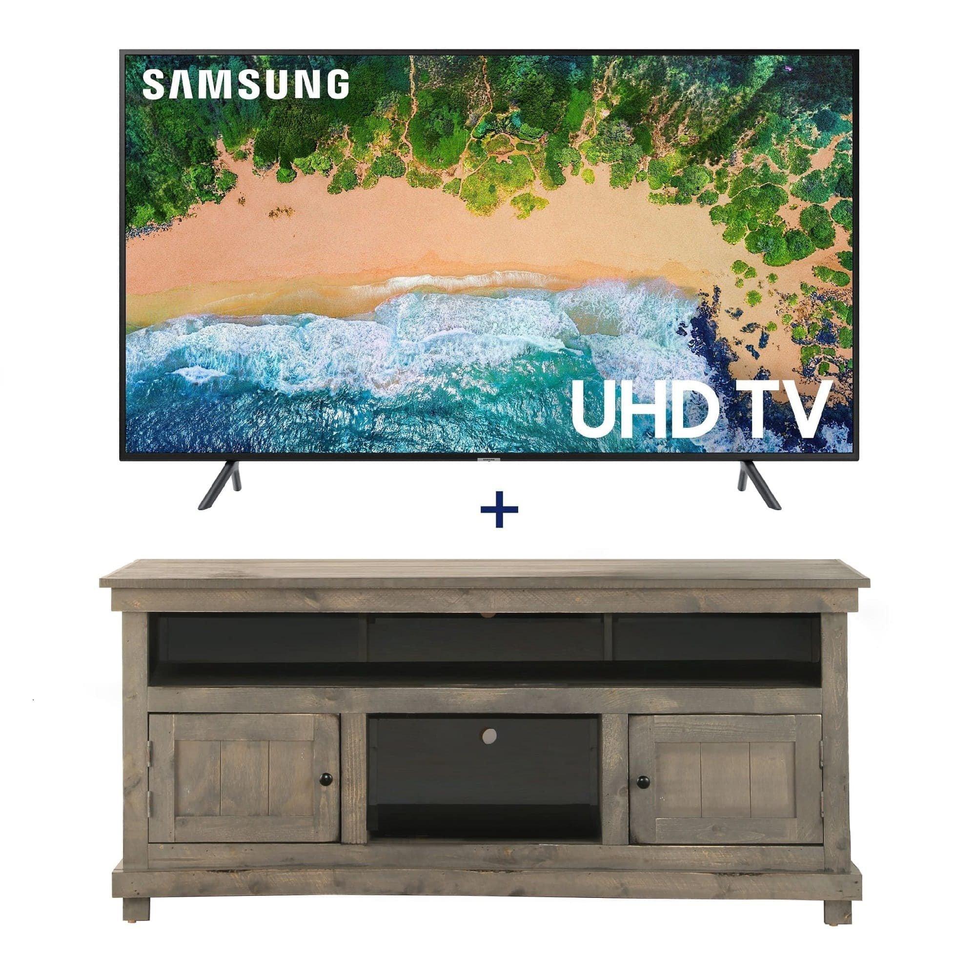 Rent to Own Samsung Electronics 65" Class Smart 4K UHD TV & 60" Grey